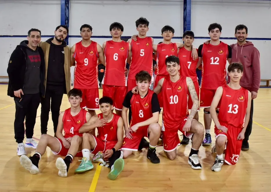 Selección de basquetbol liceo bicentenario Araucania